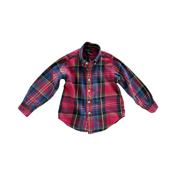 Ralph Lauren Plaid Button Down Shirt Size 4 - Picture 1 of 3